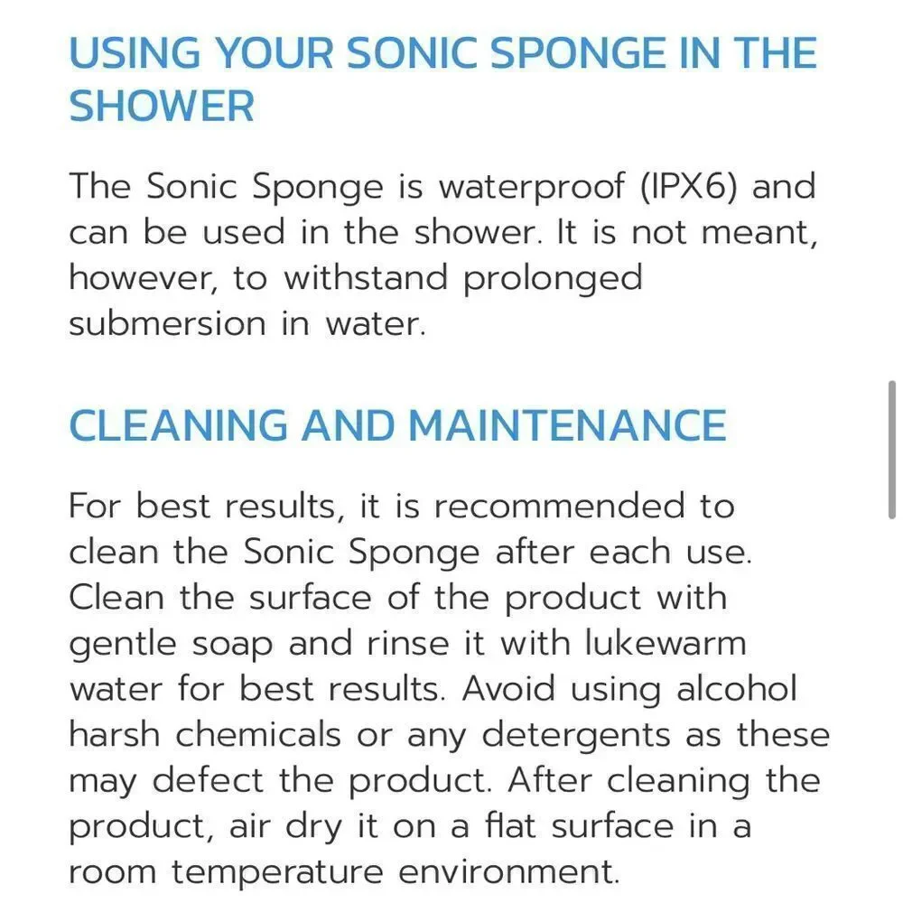 Pop Sonic Sponge | The Ultimate Face & Body Cleanser for men- NWOT